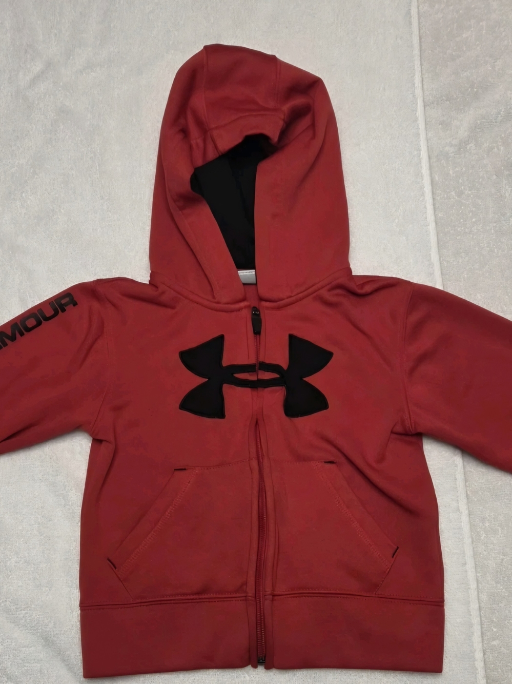 Under Armour Kids' Red Hoodie Zip-Up